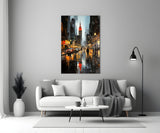 City Night Glass Wall Art|| Designer's Collection