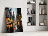 City Night Glass Wall Art|| Designer's Collection