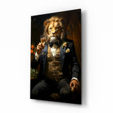 Gentleman Glass Wall Art|| Designer's Collection