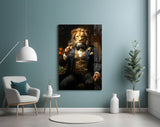 Gentleman Glass Wall Art|| Designer's Collection