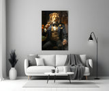 Gentleman Glass Wall Art|| Designer's Collection