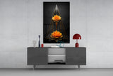 Lotus Glass Wall Art|| Designer's Collection