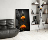 Lotus Glass Wall Art|| Designer's Collection