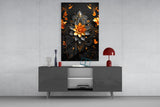 Flower of Luck Glass Wall Art|| Designer's Collection