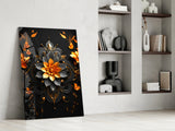 Flower of Luck Glass Wall Art|| Designer's Collection