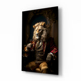 Gentleman Glass Wall Art|| Designer's Collection