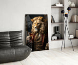 Gentleman Glass Wall Art|| Designer's Collection