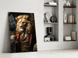 Gentleman Glass Wall Art|| Designer's Collection