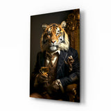 Gentleman Glass Wall Art|| Designer's Collection