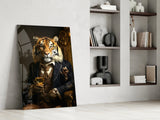 Gentleman Glass Wall Art|| Designer's Collection