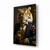 Gentleman Glass Wall Art|| Designer's Collection