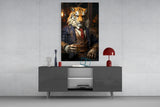 Duke Lion Glass Wall Art|| Designer's Collection