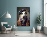 Dog Vogue Glass Wall Art|| Designer's Collection