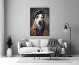 Dog Vogue Glass Wall Art|| Designer's Collection