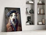 Dog Vogue Glass Wall Art|| Designer's Collection