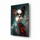 Dog Vogue Glass Wall Art|| Designer's Collection