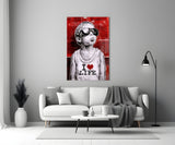 I Love Life Glass Wall Art || Designer Collection