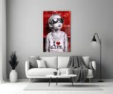 I Love Life Glass Wall Art || Designer Collection