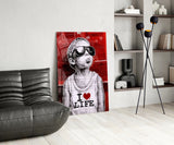 I Love Life Glass Wall Art || Designer Collection