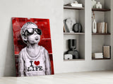 I Love Life Glass Wall Art || Designer Collection