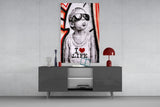 I Love Life Glass Wall Art || Designer Collection