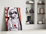 I Love Life Glass Wall Art || Designer Collection