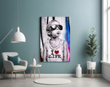 I Love Life Glass Wall Art || Designer Collection