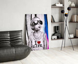 I Love Life Glass Wall Art || Designer Collection