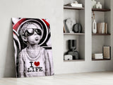 I Love Life Glass Wall Art || Designer Collection