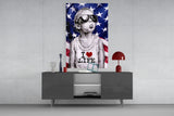 I Love Life Glass Wall Art || Designer Collection