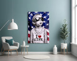 I Love Life Glass Wall Art || Designer Collection