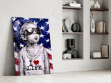 I Love Life Glass Wall Art || Designer Collection