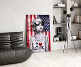 I Love Life Glass Wall Art || Designer Collection