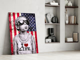 I Love Life Glass Wall Art || Designer Collection