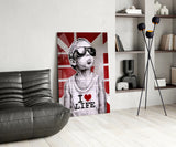 I Love Life Glass Wall Art || Designer Collection