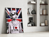 I Love Life Glass Wall Art || Designer Collection