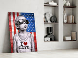 I Love Life Glass Wall Art || Designer Collection