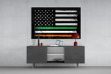 USA-Ireland Flag Glass Wall Art || Designer Collection