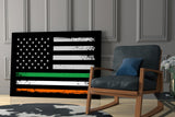 USA-Ireland Flag Glass Wall Art || Designer Collection