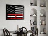 USA-Canada Flag Glass Wall Art || Designer Collection