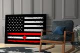 USA-Canada Flag Glass Wall Art || Designer Collection