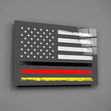 USA - Germany Flag Glass Wall Art || Designer Collection