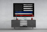 USA-France Flag Glass Wall Art || Designer Collection