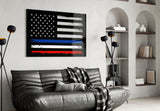 USA-France Flag Glass Wall Art || Designer Collection