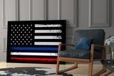 USA-France Flag Glass Wall Art || Designer Collection