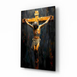 Cross Glass Wall Art || Designer Collection