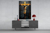 Cross Glass Wall Art || Designer Collection