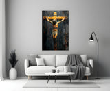 Cross Glass Wall Art || Designer Collection