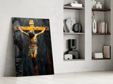 Cross Glass Wall Art || Designer Collection