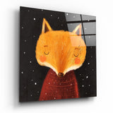 Fox Glass Wall Art